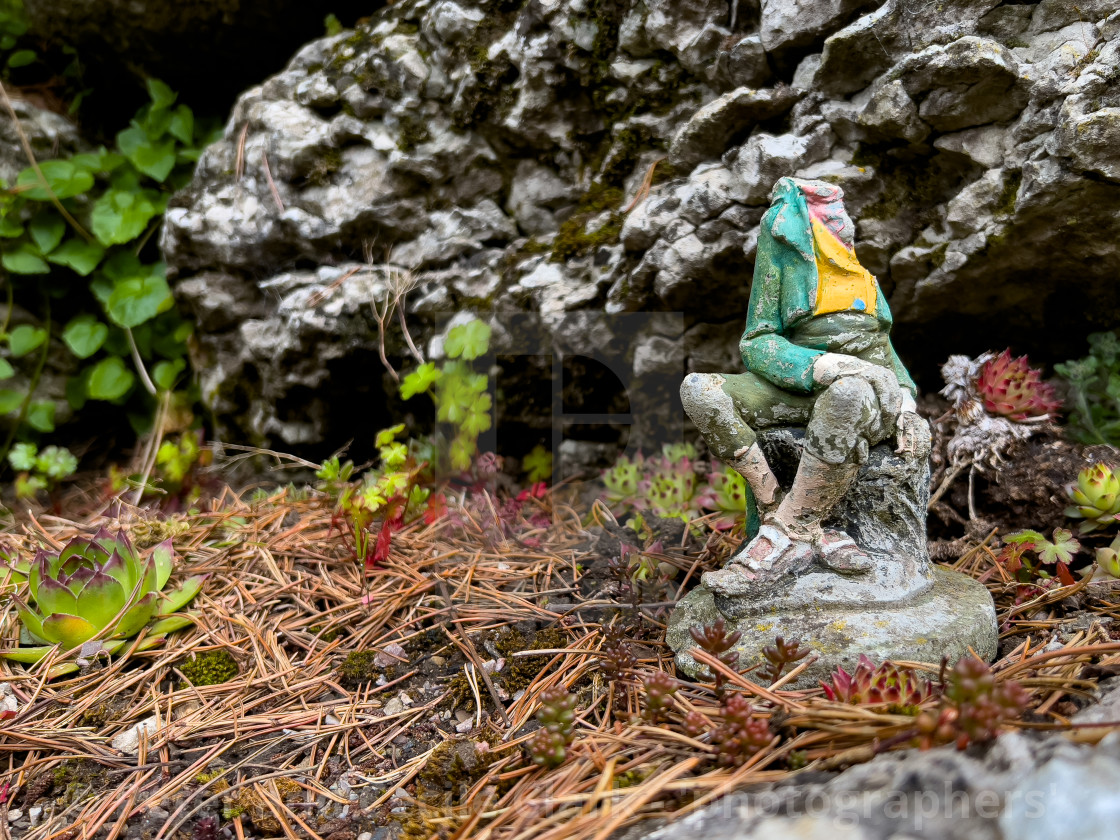 "Aysgarth Edwardian Rock Garden." stock image