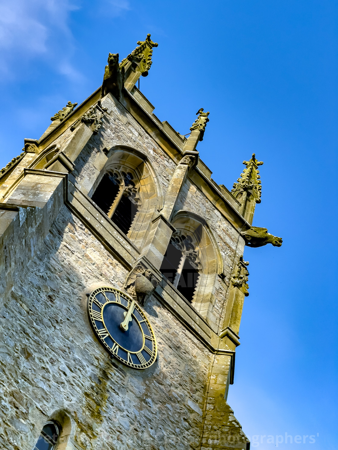 "St Andrew's Church, Aysgarth." stock image