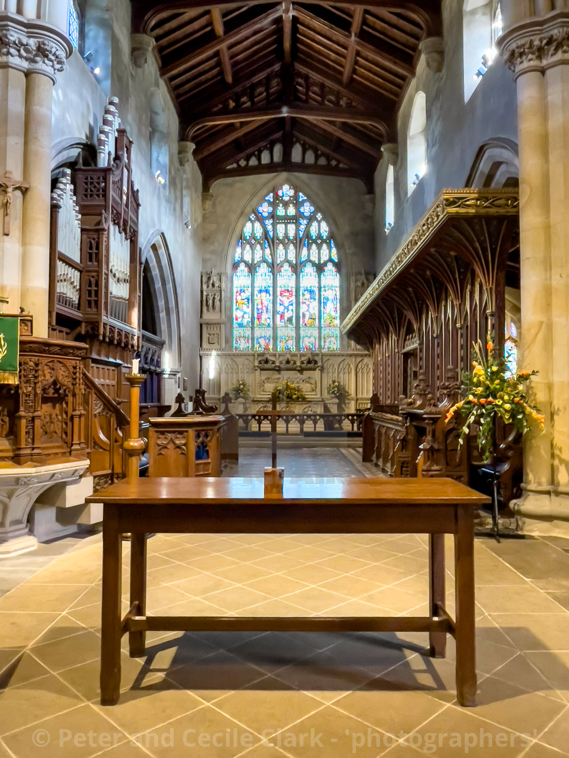 "St Andrew's Church, Aysgarth." stock image