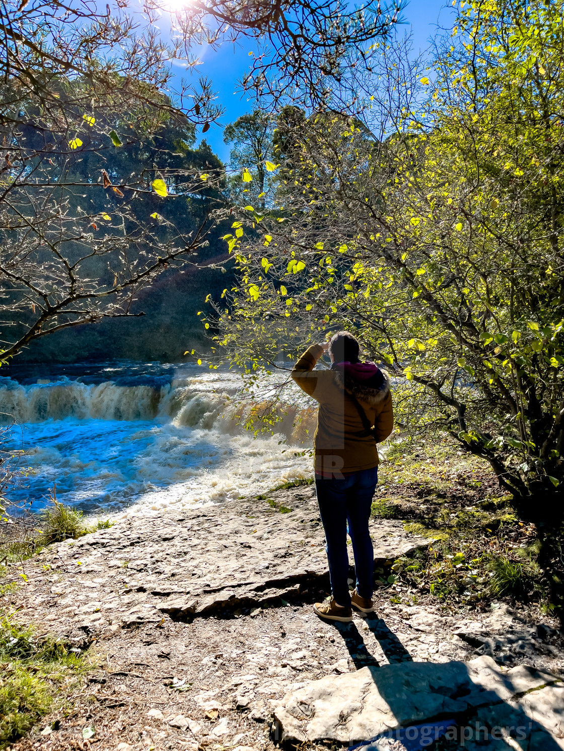 "Aysgarth Falls." stock image