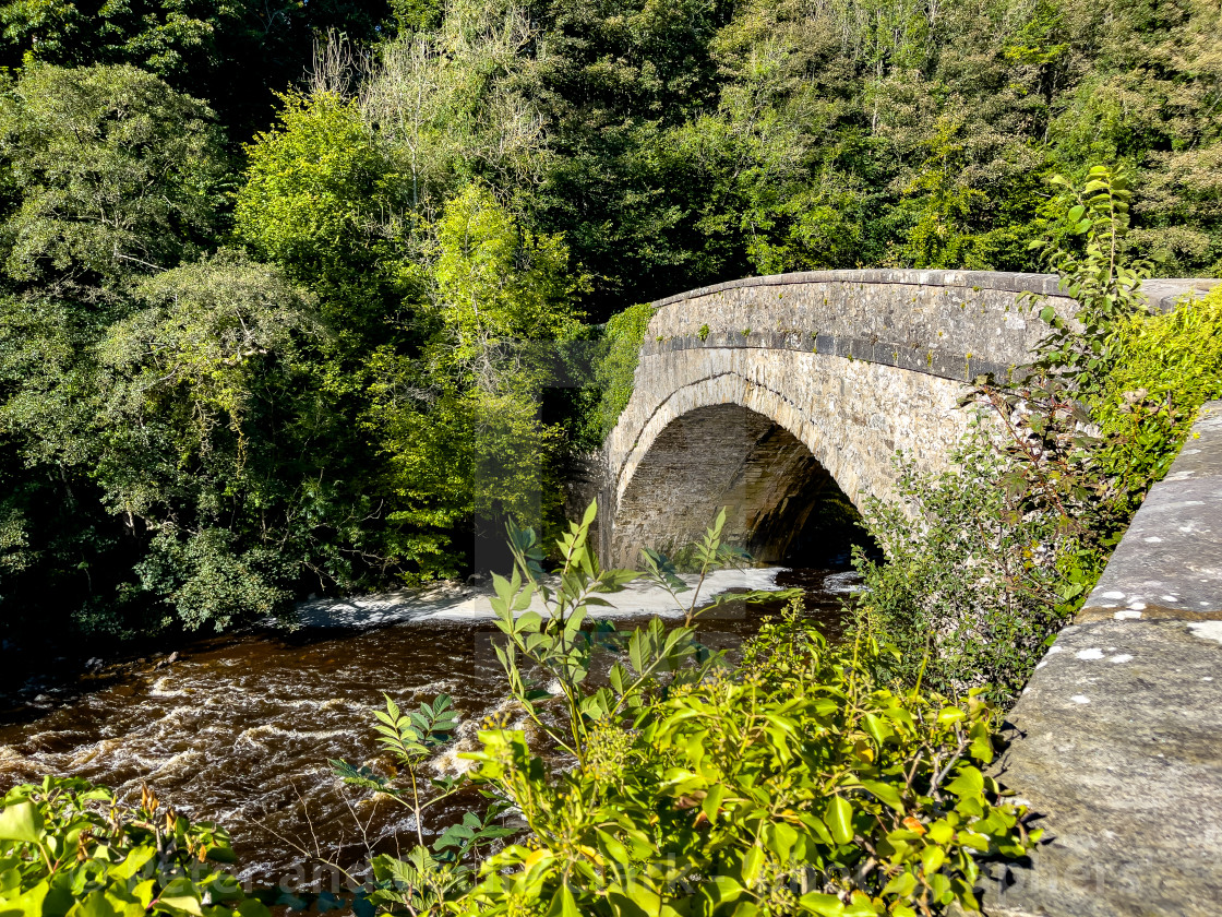 "Aysgarth,Yore Bridge," stock image