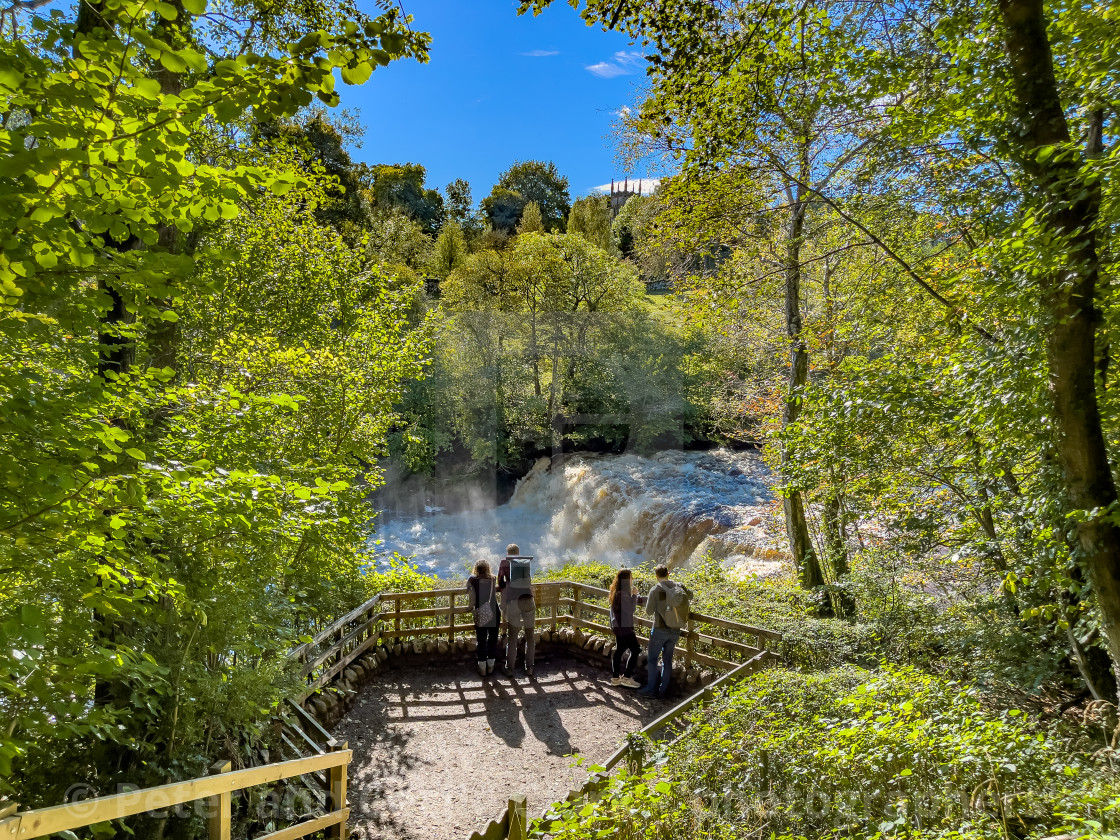 "Aysgarth Falls, Viewing Point." stock image