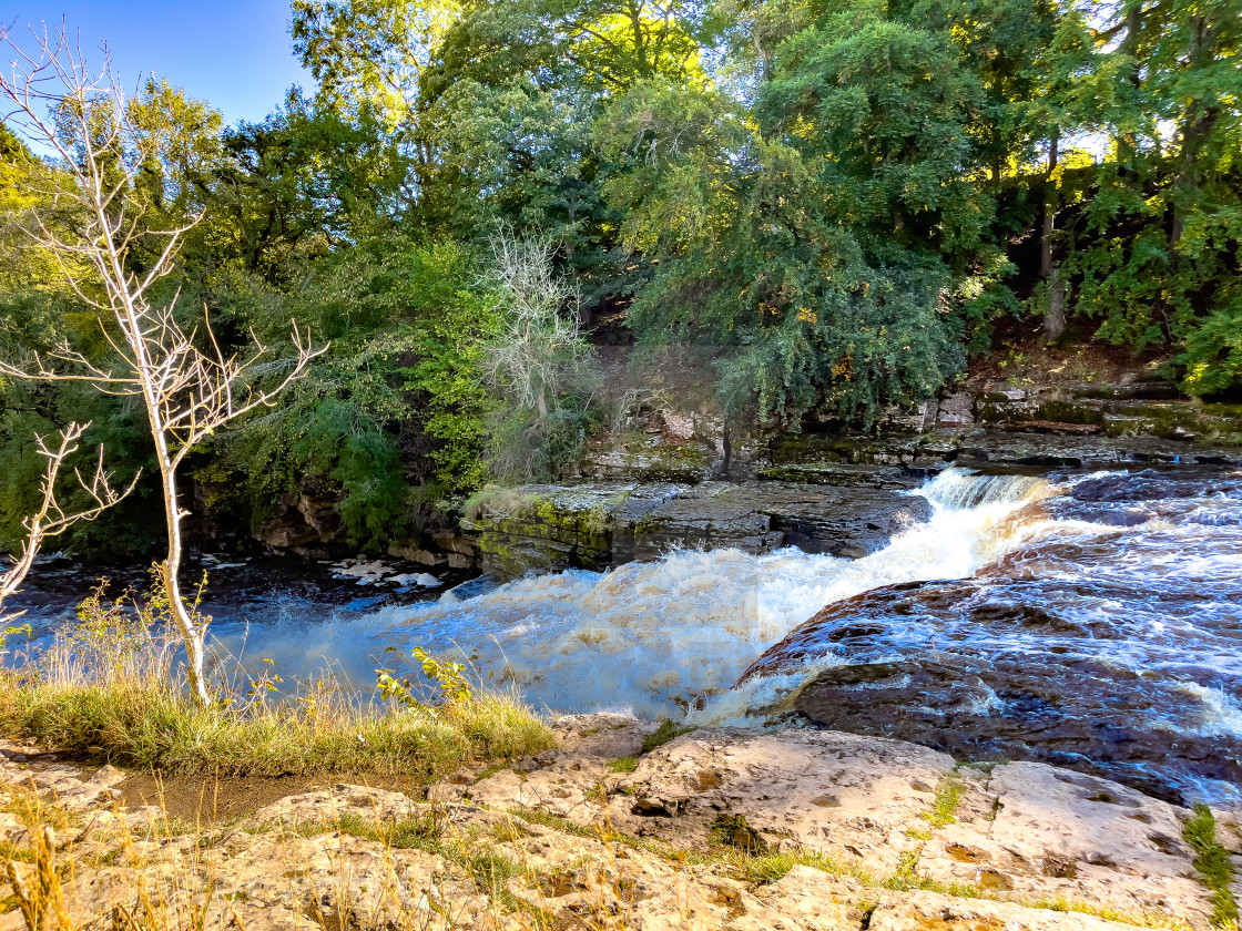 "Aysgarth Falls." stock image