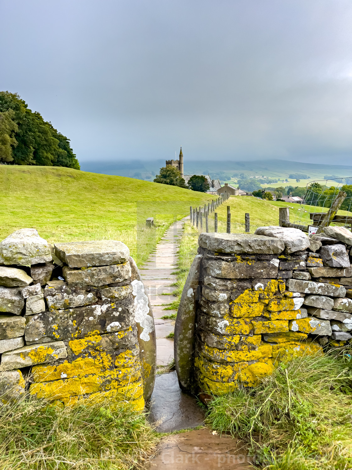 "Hawes to Gayle Footpath and Squeeze Stile" stock image