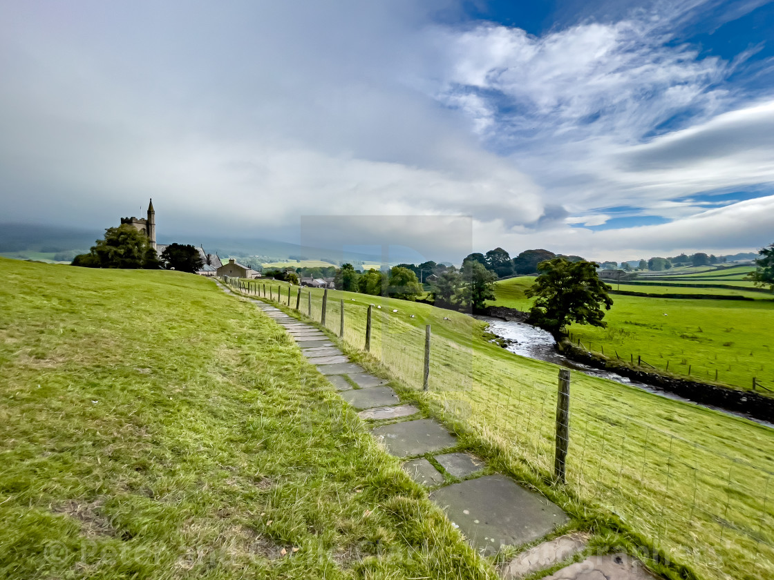 "Hawes to Gayle Footpath" stock image