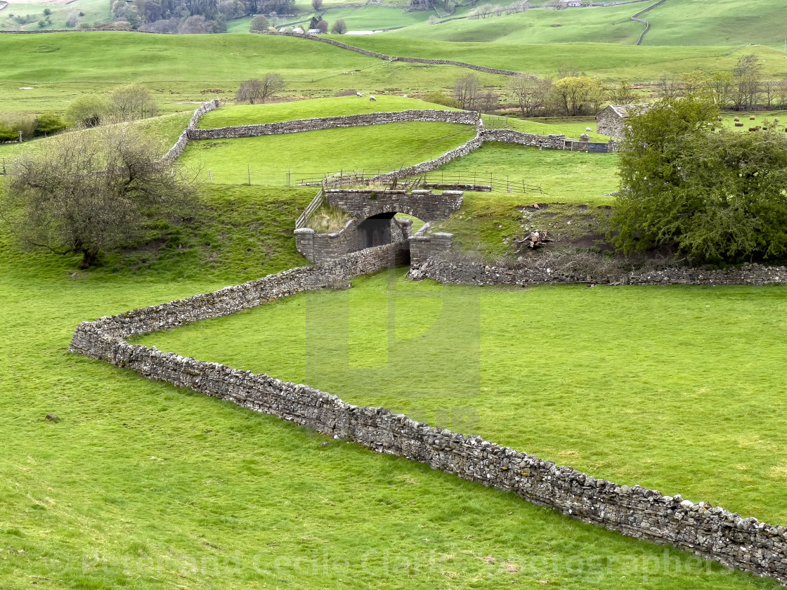 "Hawes Branch Line Embankment." stock image