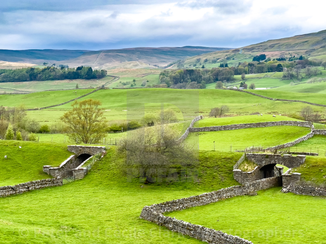 "Hawes Branch Line Embankment." stock image