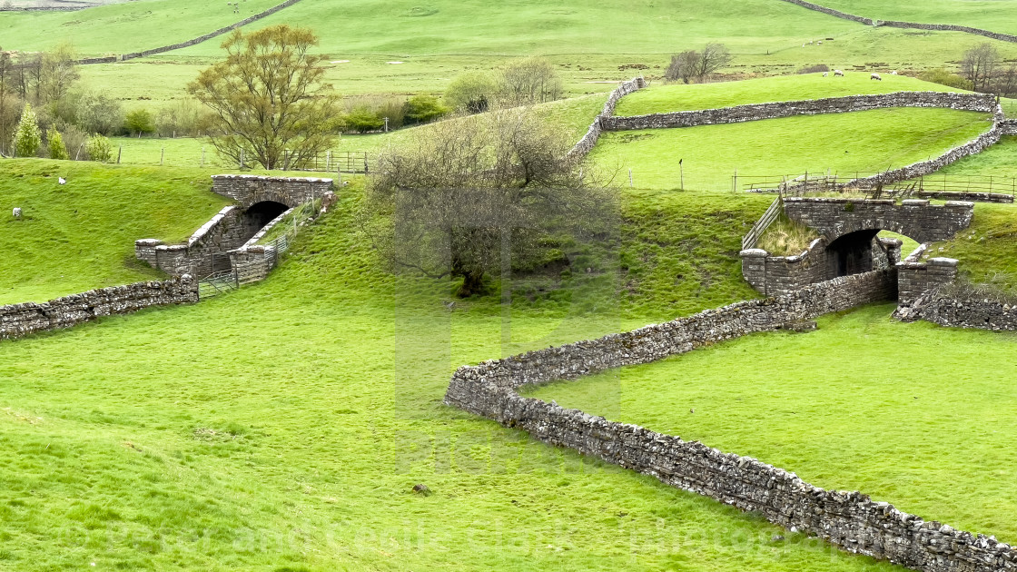 "Hawes Branch Line Embankment." stock image