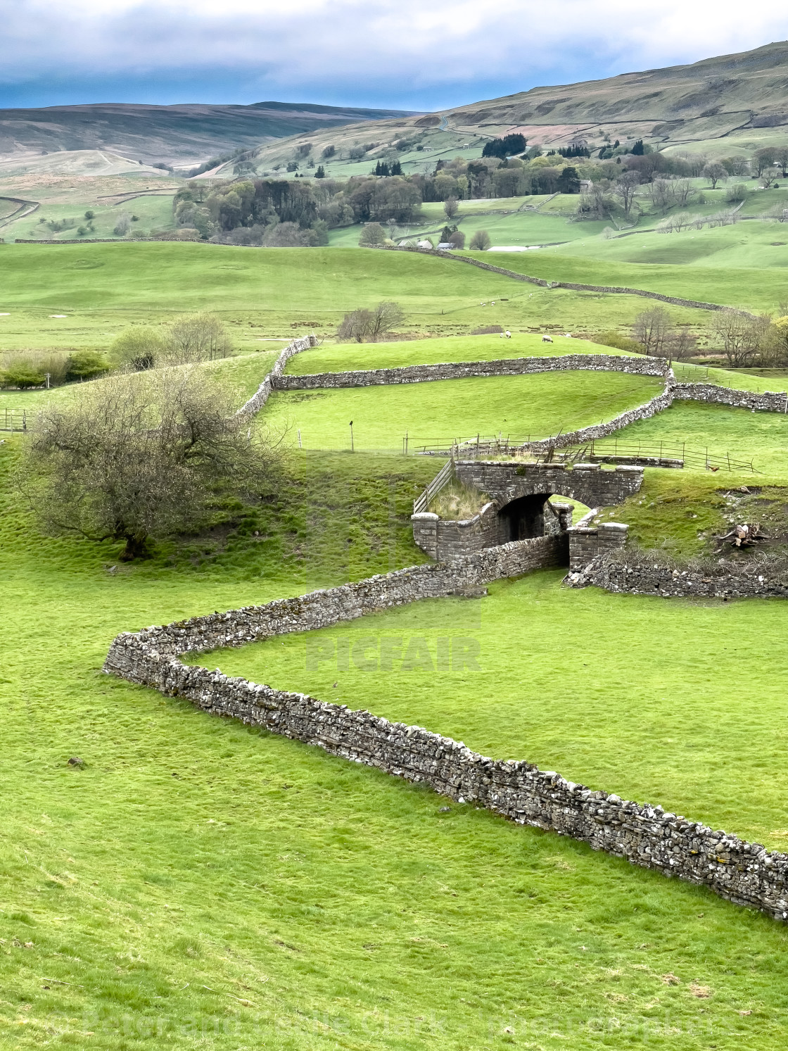 "Hawes Branch Line Embankment." stock image