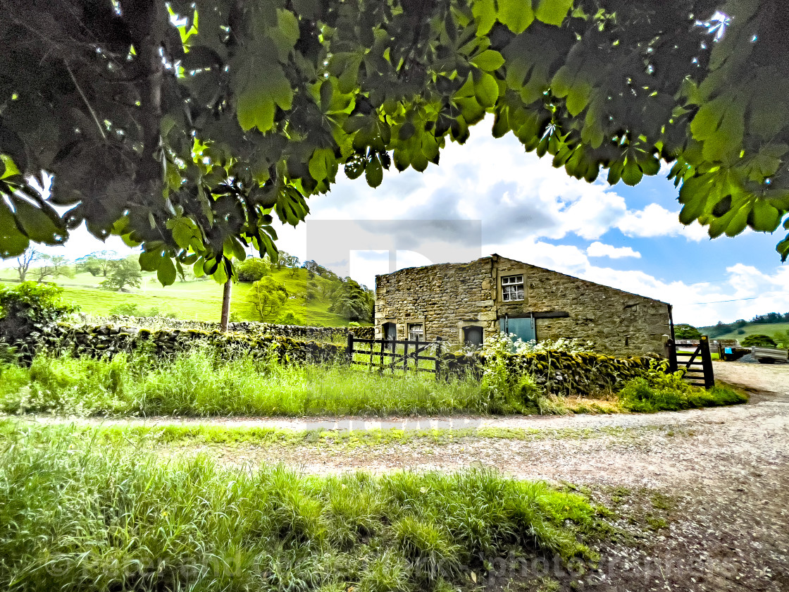 "Barn, Farm Building, Nr Appletreewick." stock image