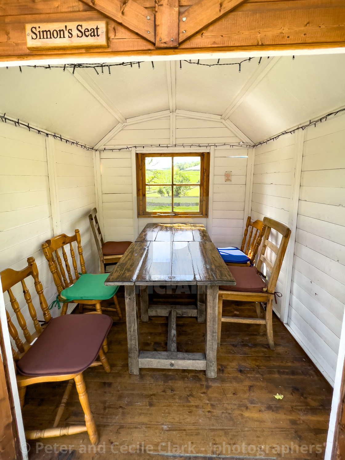 "Pub Shed, Yorkshire Dales" stock image