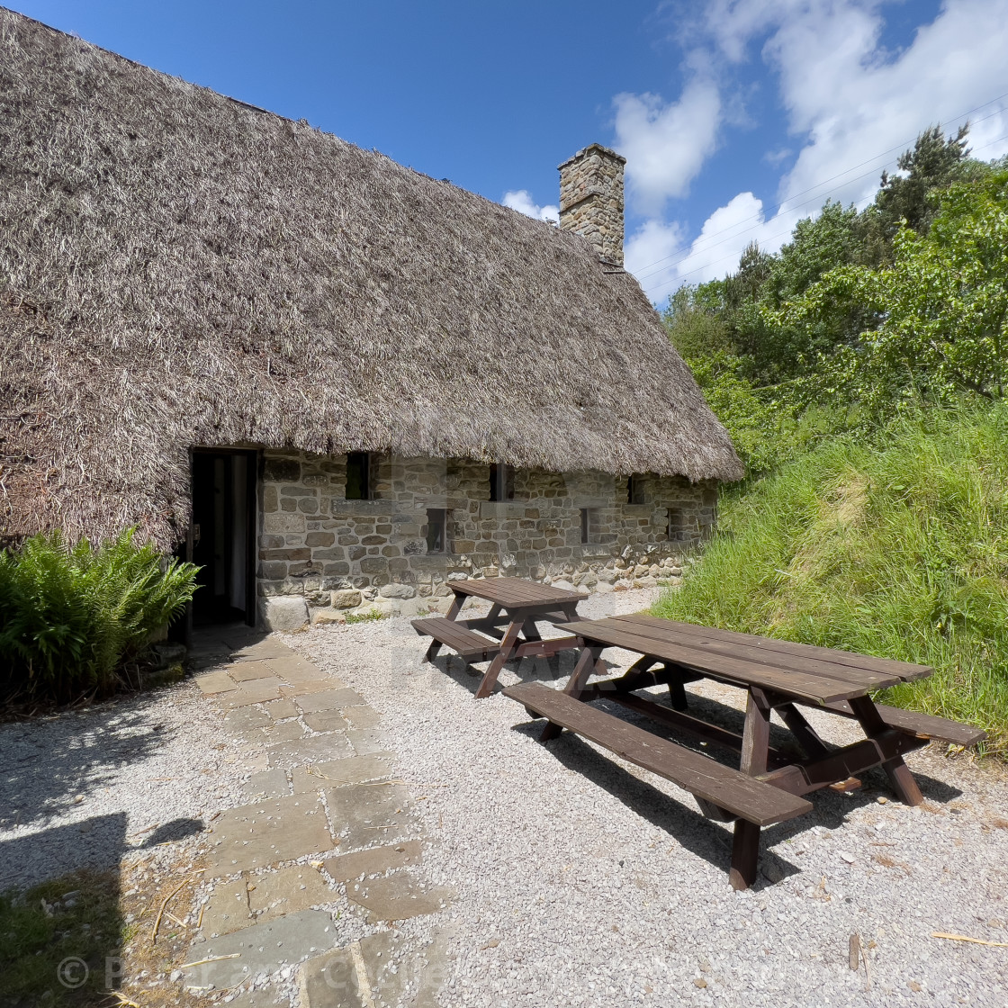 "The Craven Cruck Barn." stock image