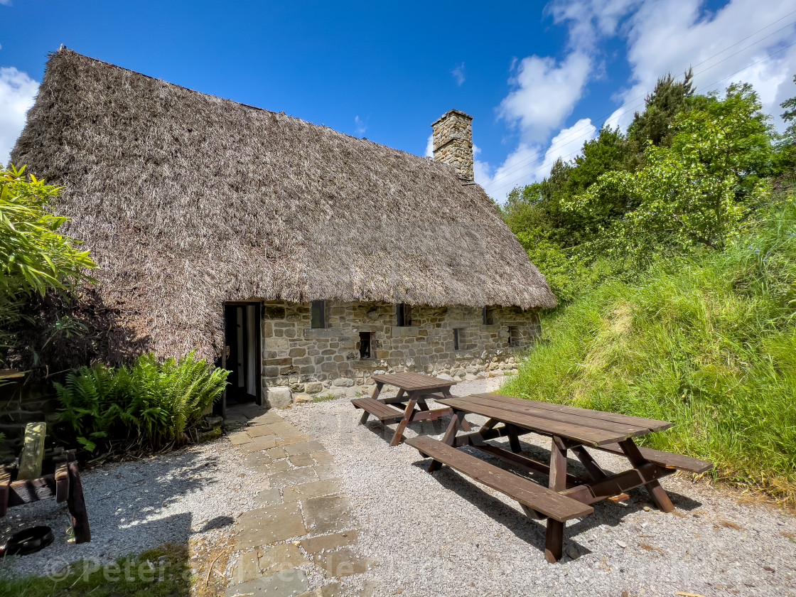 "The Craven Cruck Barn." stock image