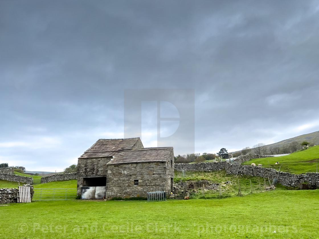 "Yorkshire Dales Field Barn" stock image