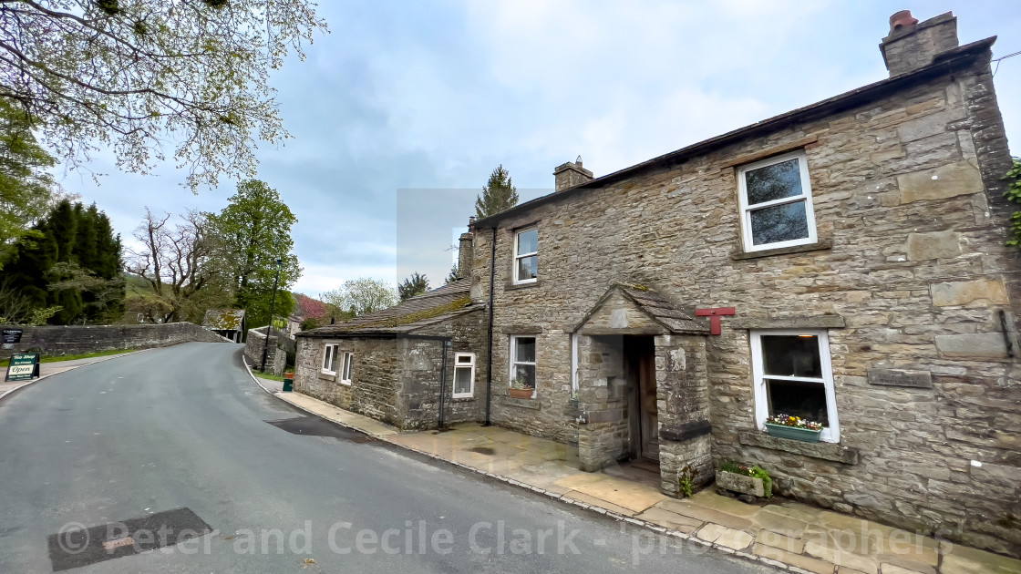 "Hardraw Cottages" stock image