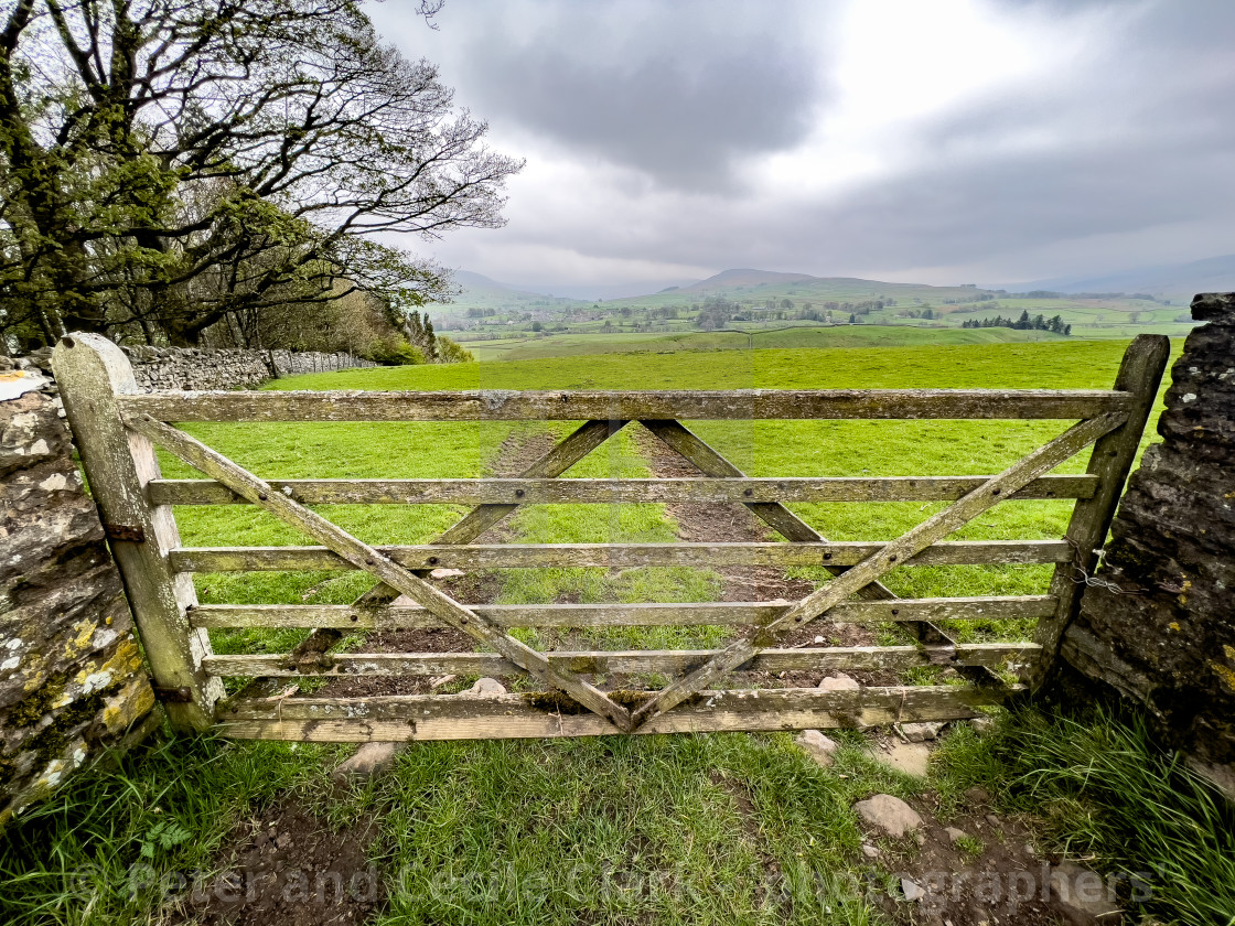 "Five Bar Gate." stock image