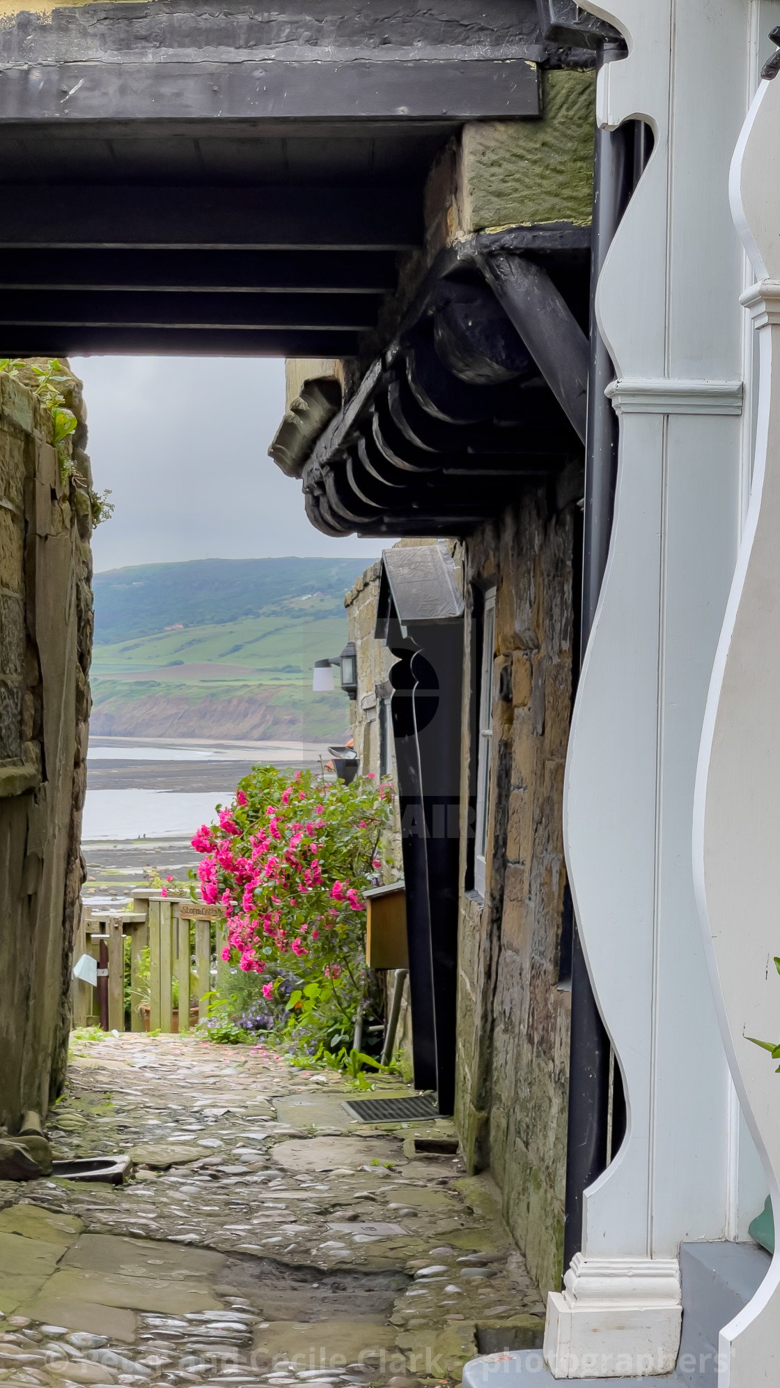 "Robin Hoods Bay" stock image