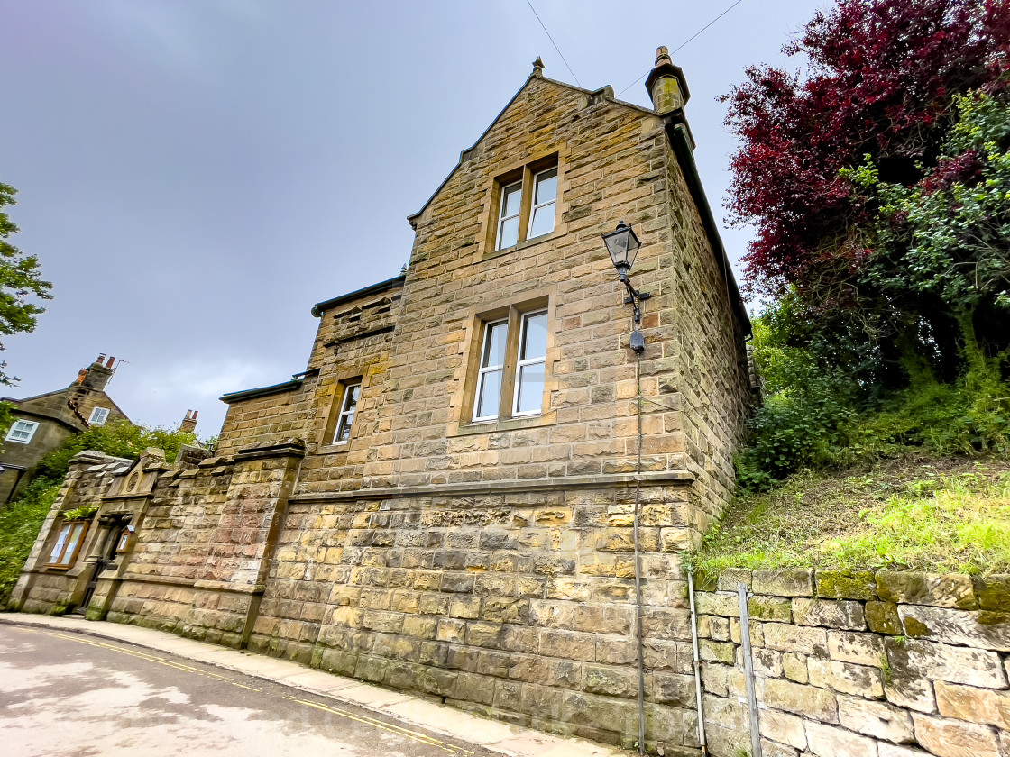 "Robin Hoods Bay," stock image