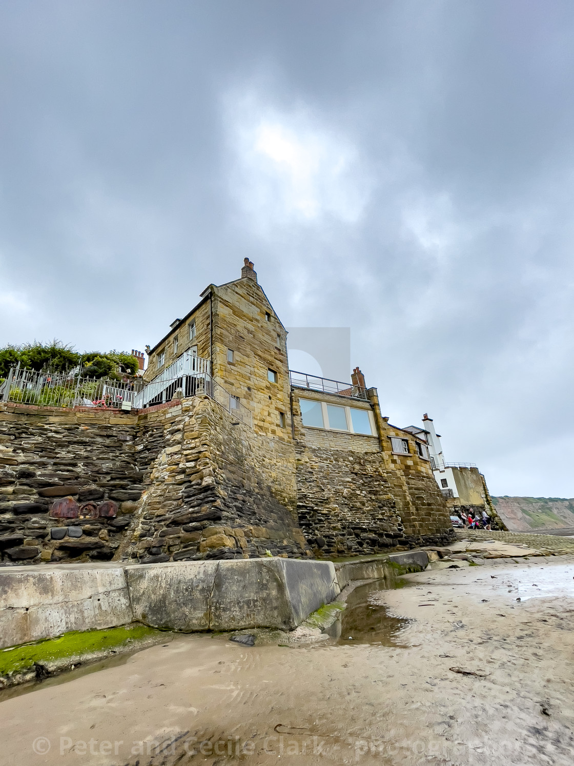 "Robin Hoods Bay," stock image