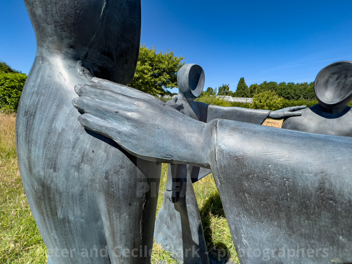 "Helmsley Walled Garden Sculpture." stock image