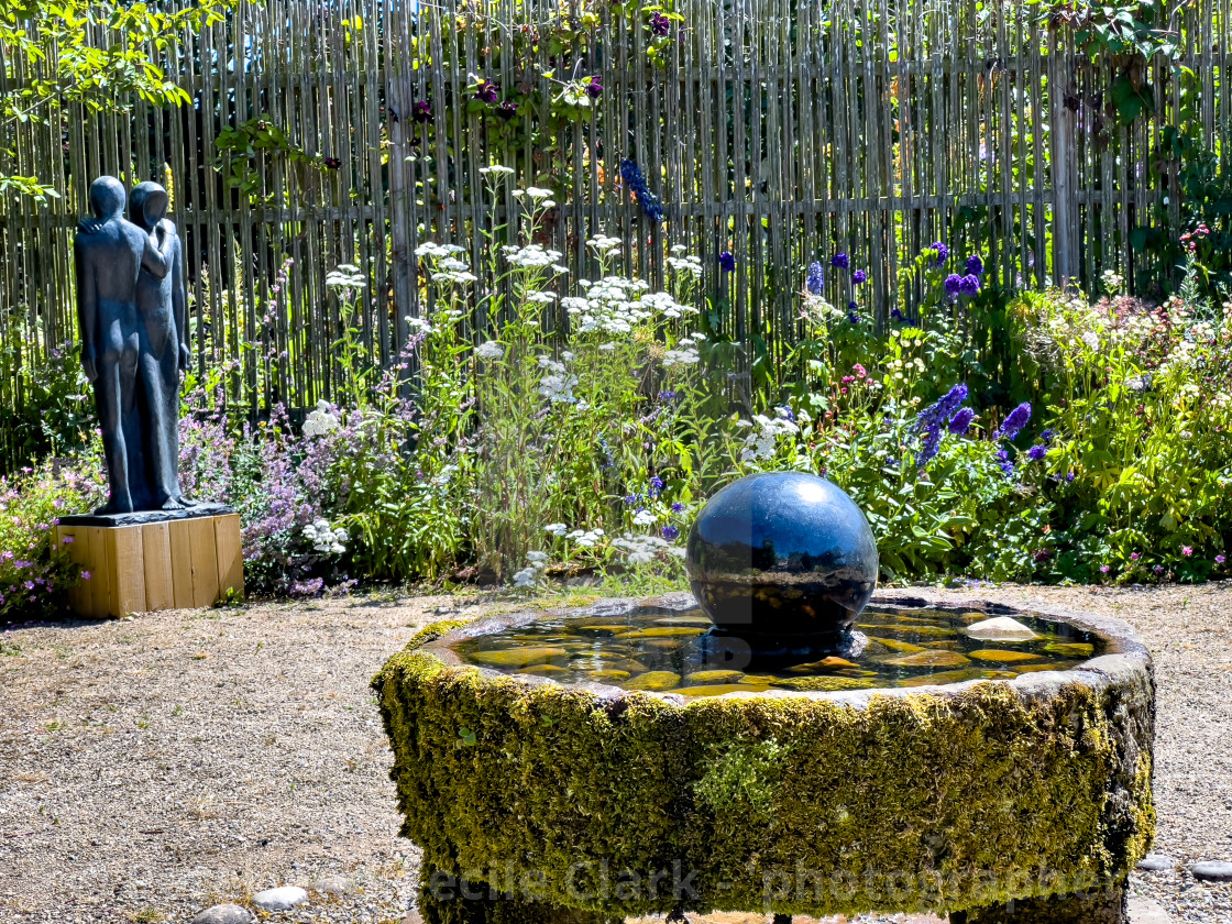 "Helmsley Walled Garden" stock image