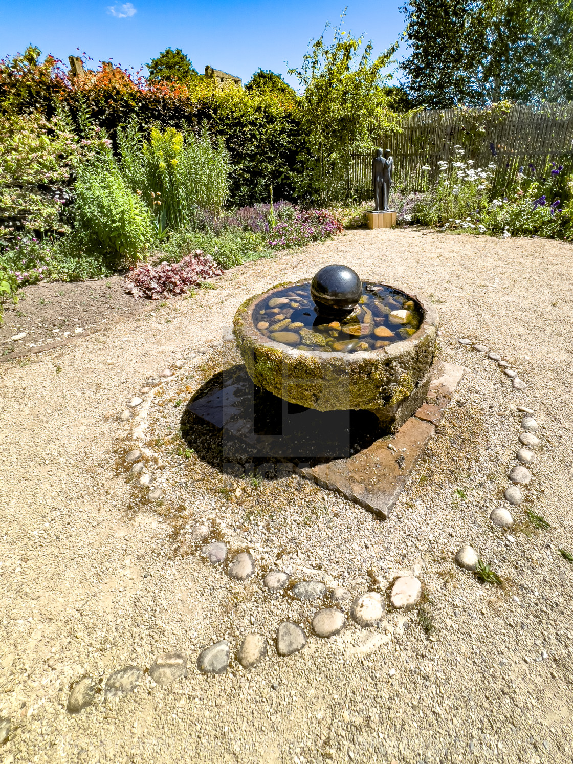 "Helmsley Walled Garden" stock image