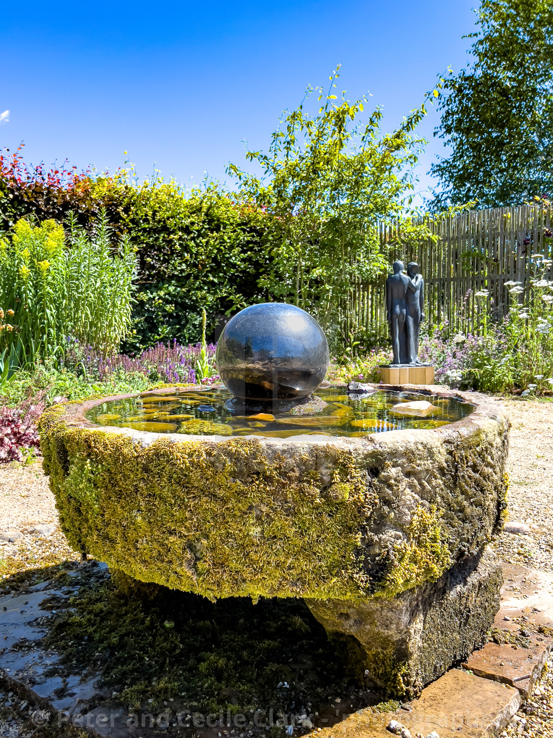 "Helmsley Walled Garden" stock image