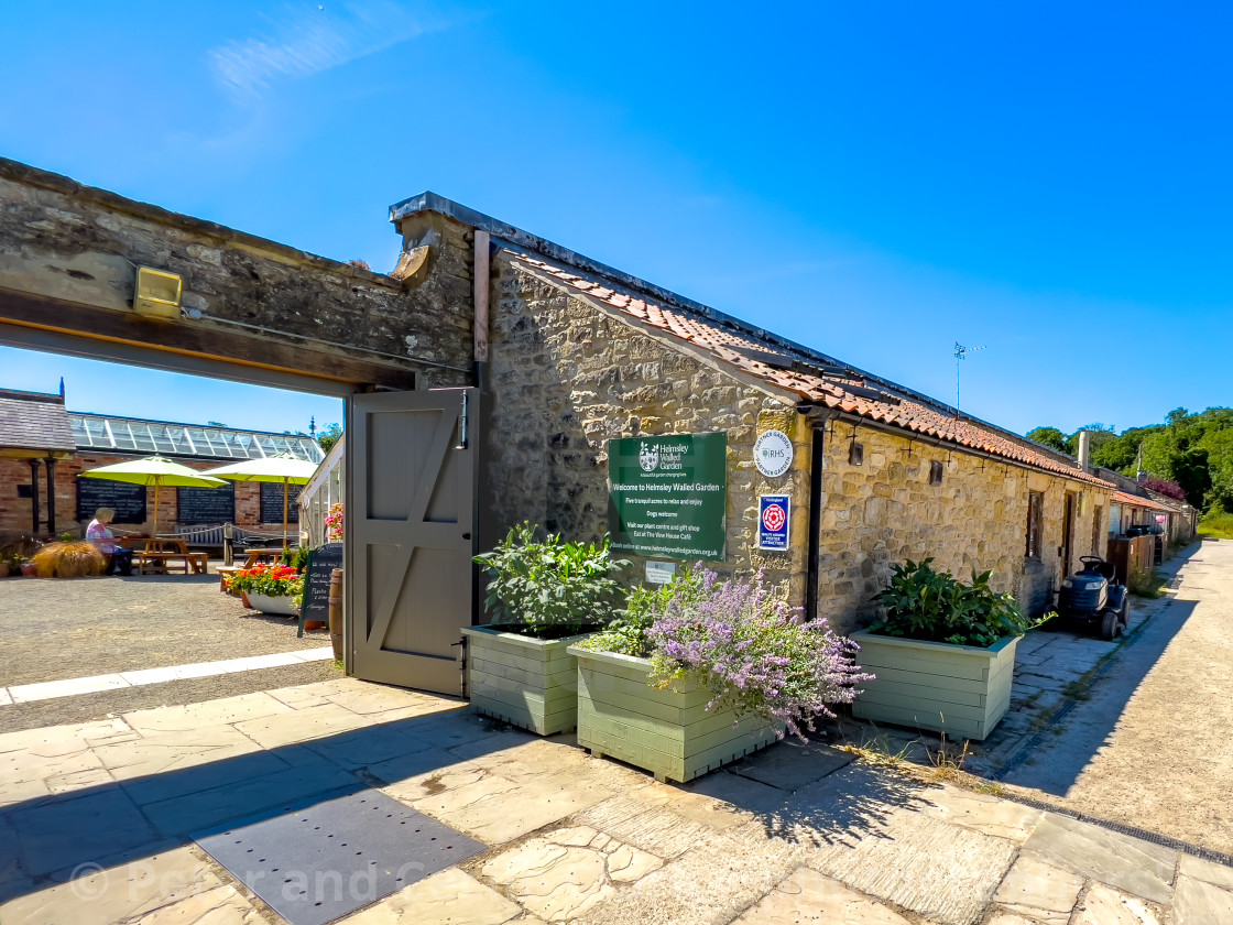 "Helmsley Walled Garden" stock image