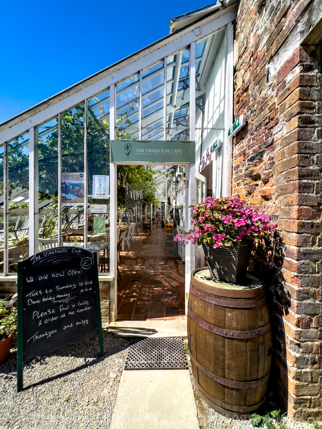 "Helmsley Walled Garden" stock image