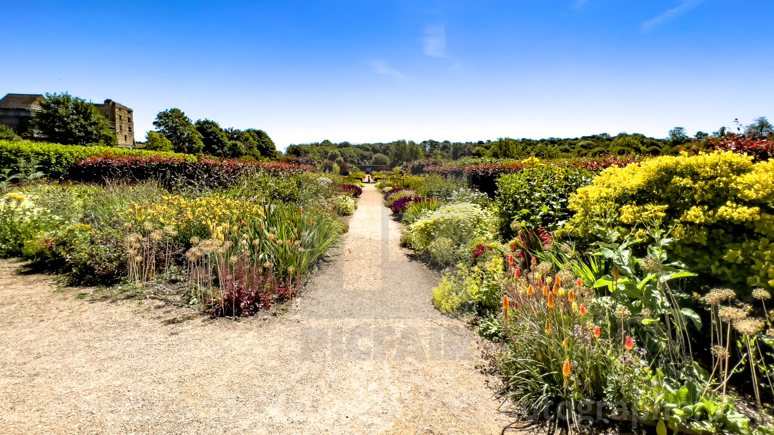 "Helmsley Walled Garden" stock image