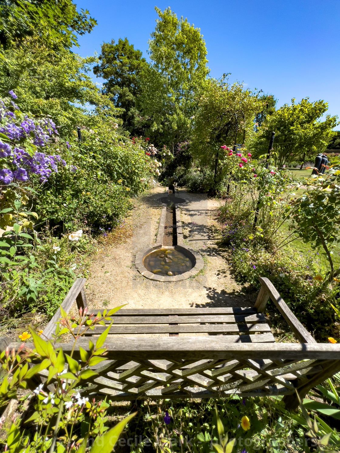 "Helmsley Walled Garden" stock image