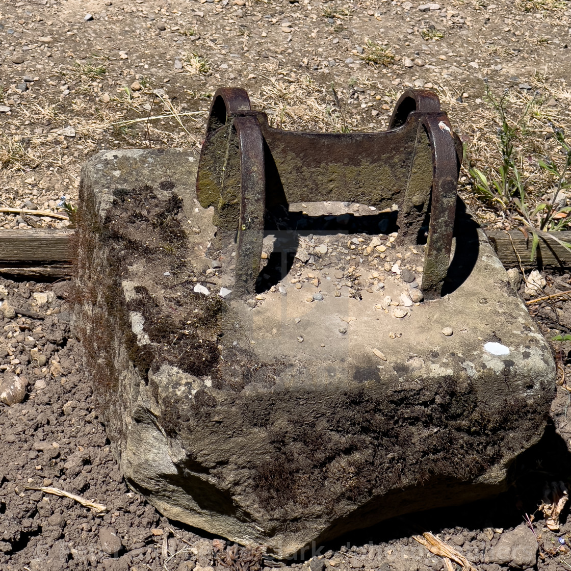 "Boot Scraper, Helmsley Walled Garden" stock image