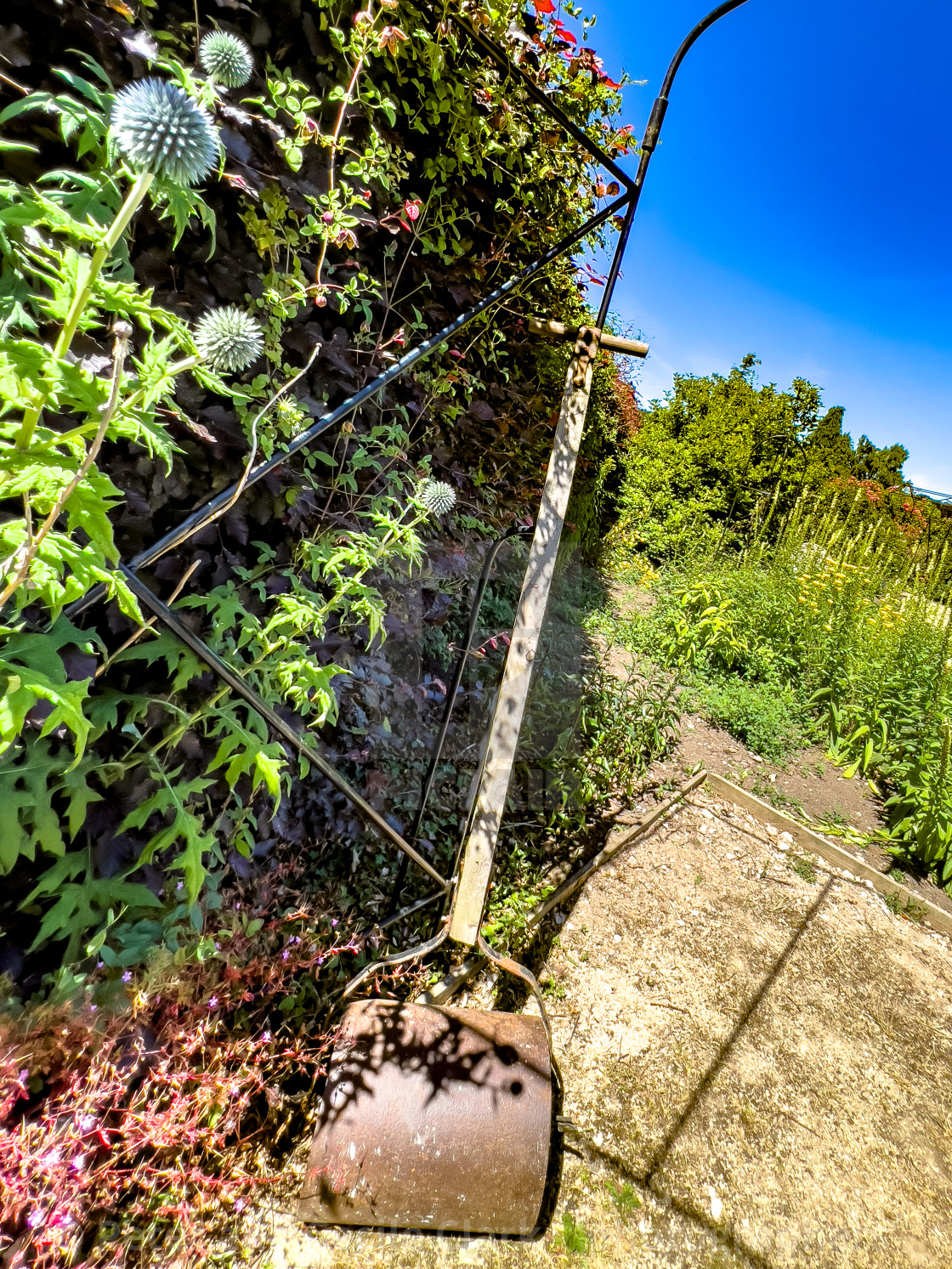 "Garden Roller, Helmsley Walled Garden" stock image