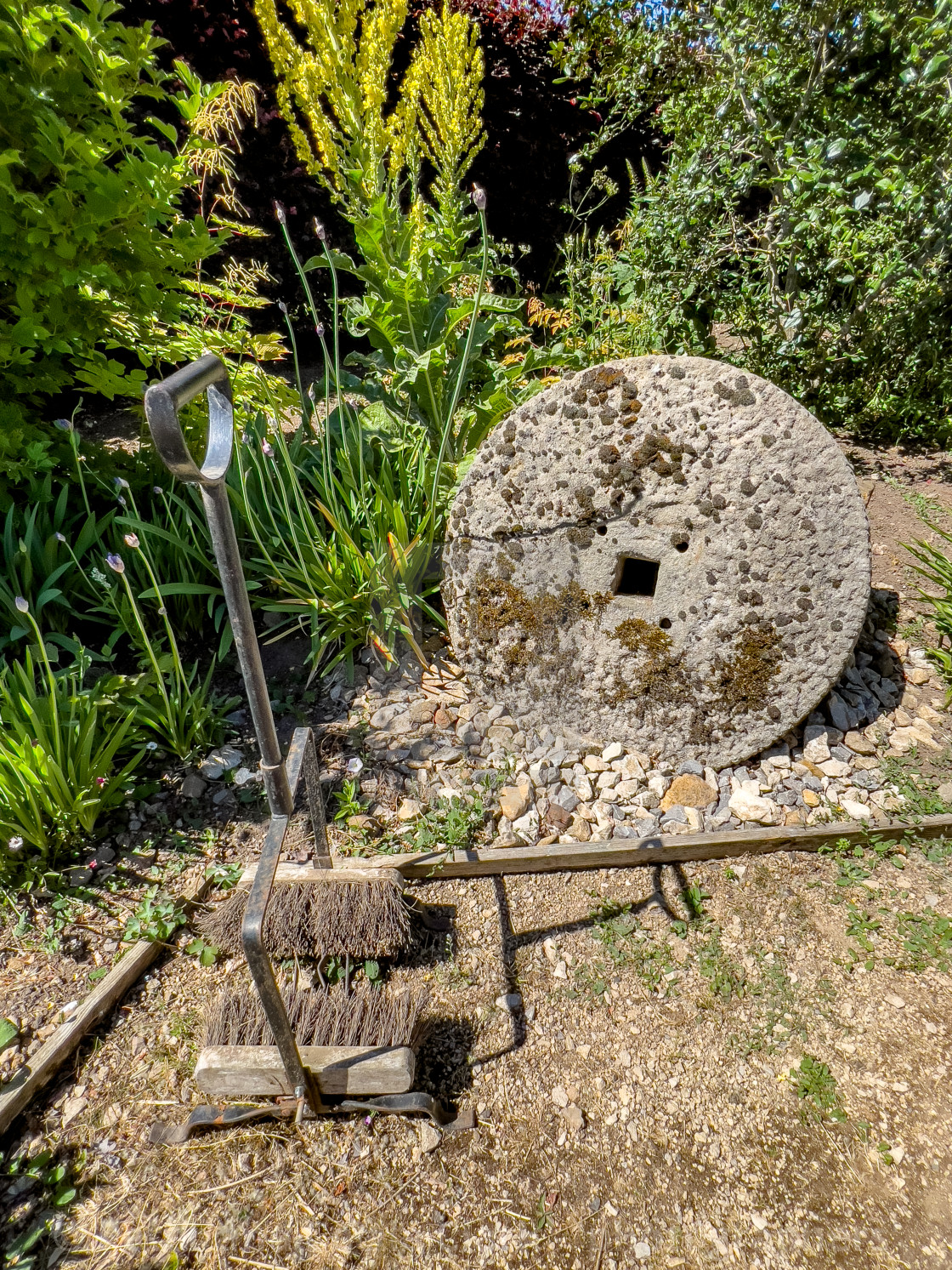 "Boot Brush, Helmsley Walled Garden" stock image