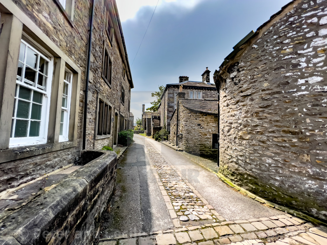 "Grassington Cottages" stock image