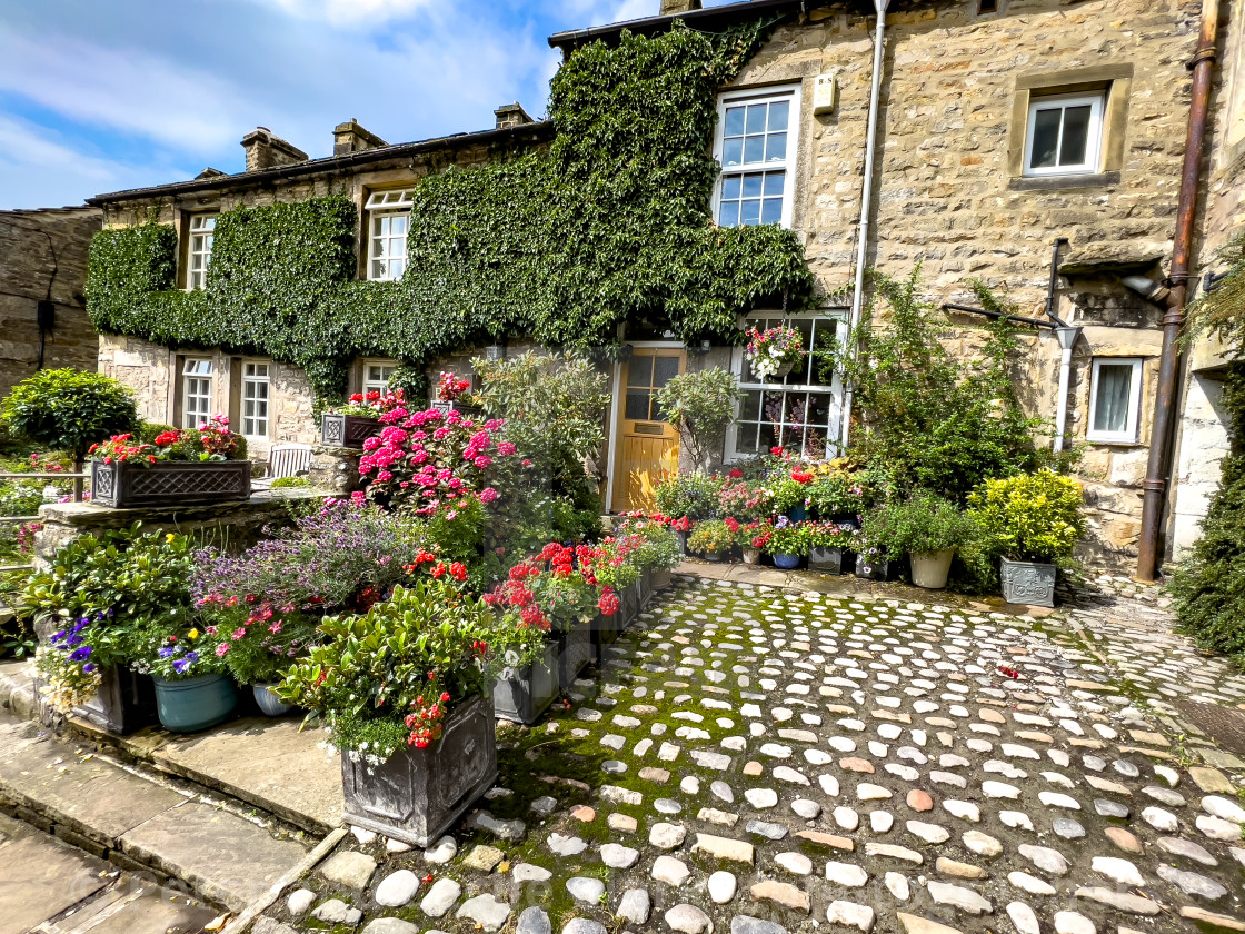 "Grassington Cottages" stock image