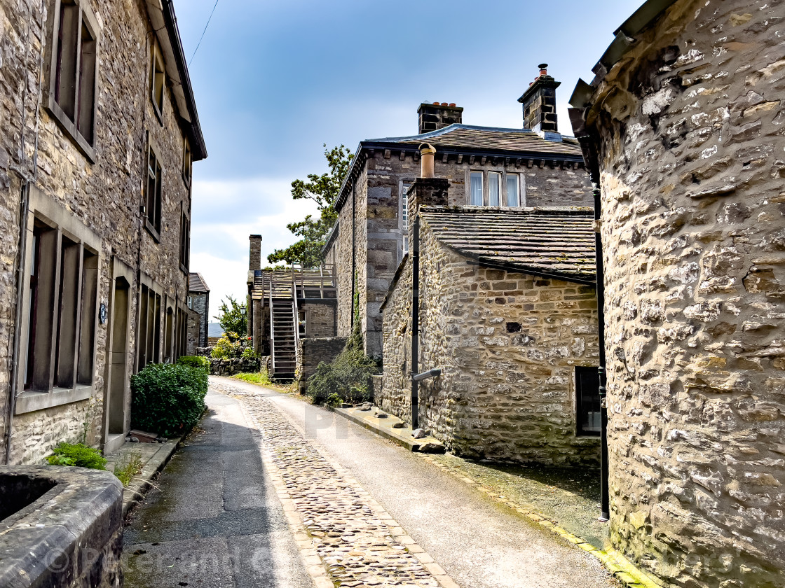 "Grassington Cottages" stock image