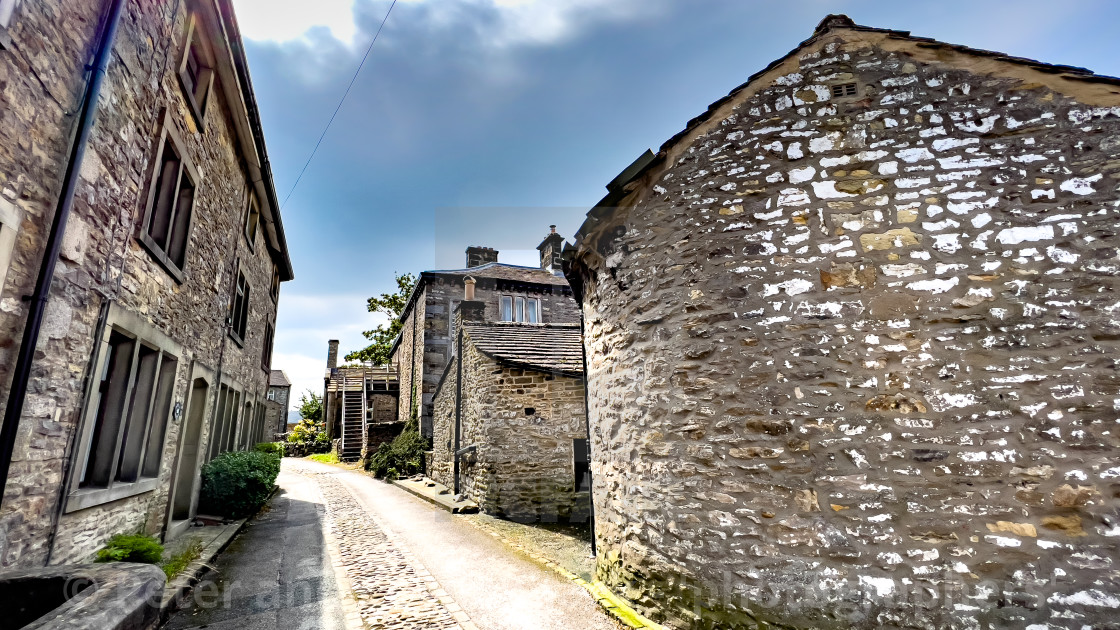 "Grassington Cottages" stock image