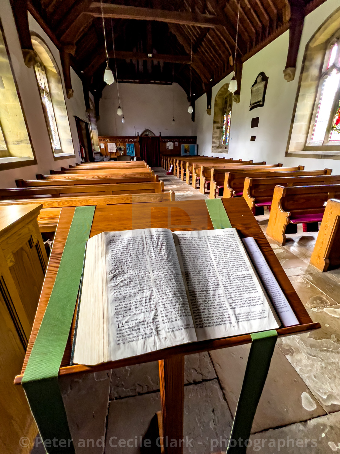 "St. Mary's Church, Kettlewell." stock image