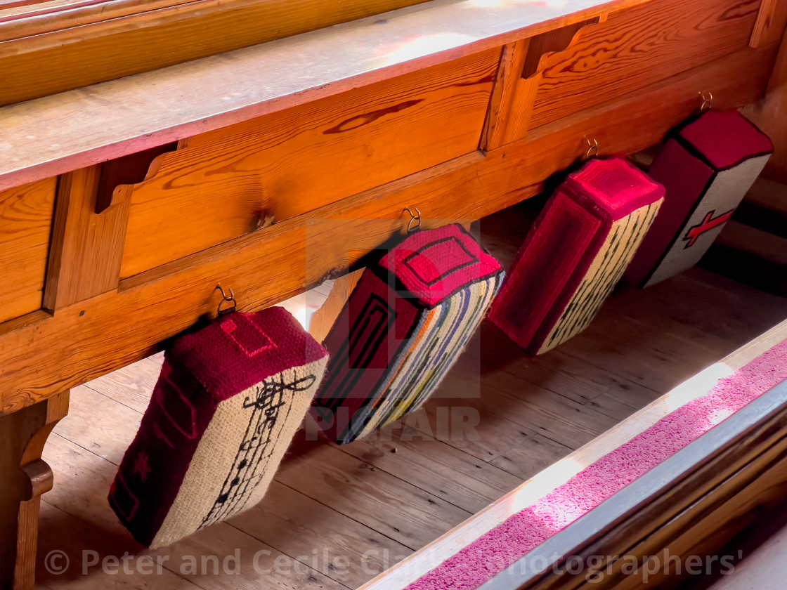 "Prayer Kneeler Hassock" stock image