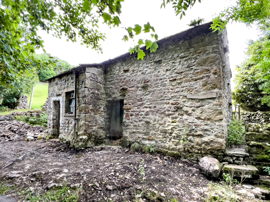 "Barn, Kettlewell" stock image