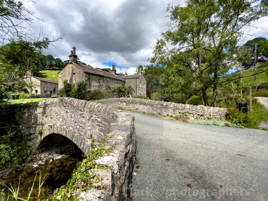 "Kettlewell, Town Head Bridge." stock image