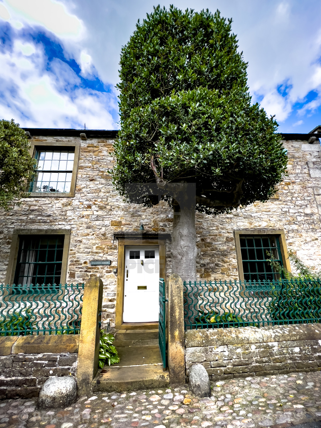 "Kettlewell Cottages." stock image