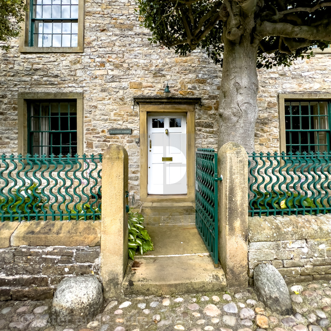 "Kettlewell Cottages." stock image