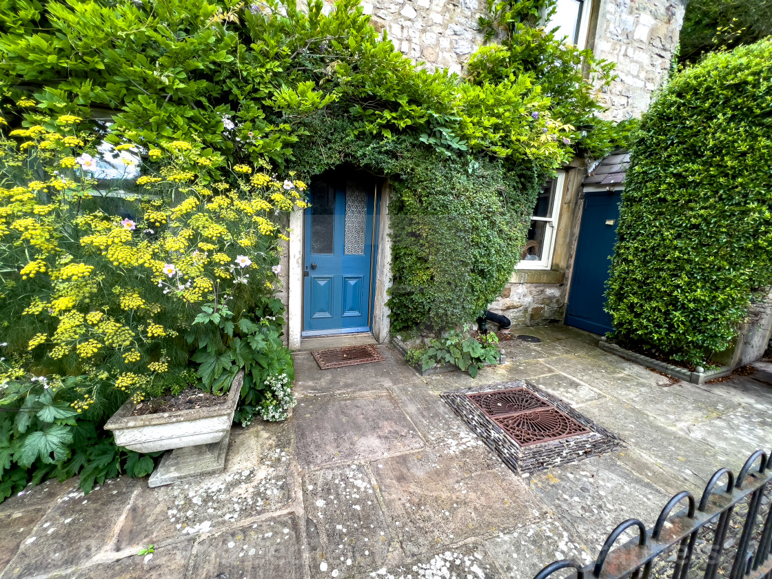 "Kettlewell Cottages." stock image