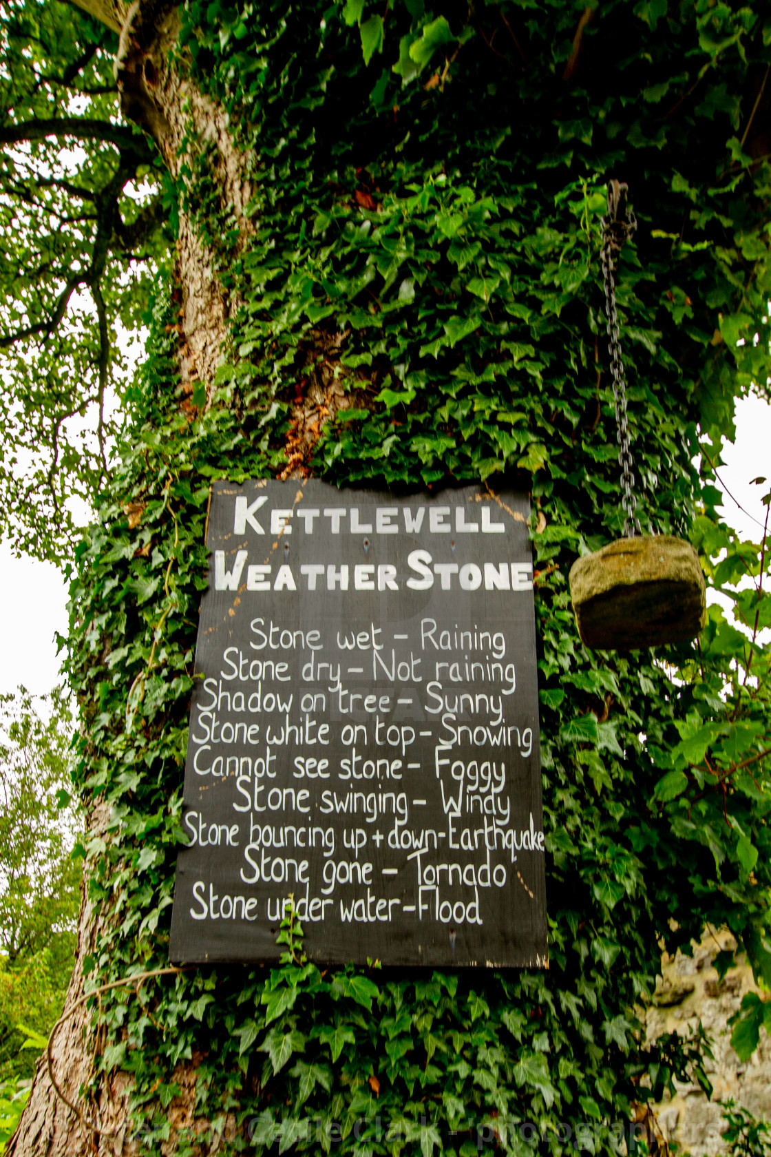 "Kettlewell Weather Stone" stock image