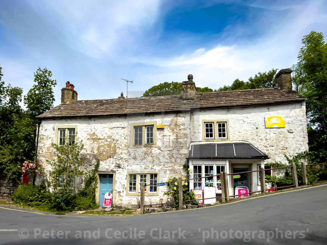 "Malham Village Shop" stock image