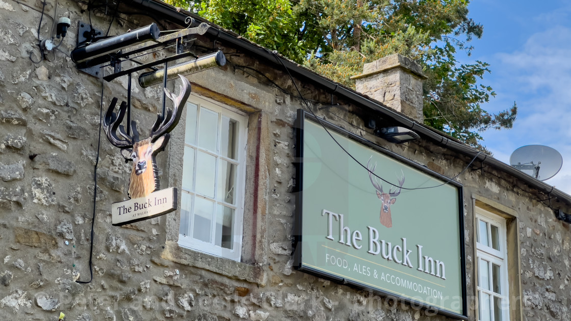 "The Buck Inn, Malham, North Yorkshire" stock image