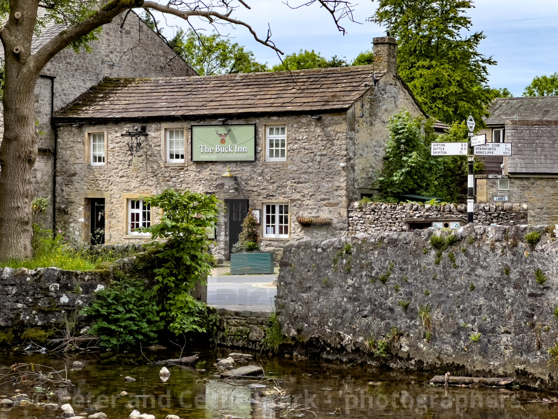 "The Buck Inn, Malham, North Yorkshire" stock image