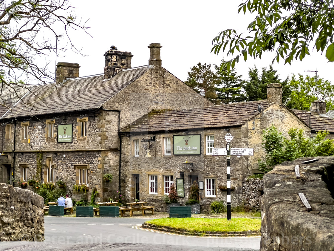 "The Buck Inn, Malham, North Yorkshire" stock image